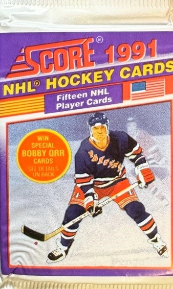 1991-92 Score U. S.  Hockey Hobby Balíček